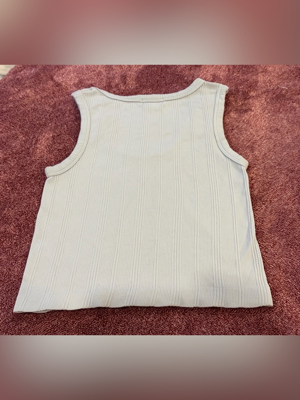 Justify Light Blue Ribbed Tank Top - Small - Picture 4 of 5